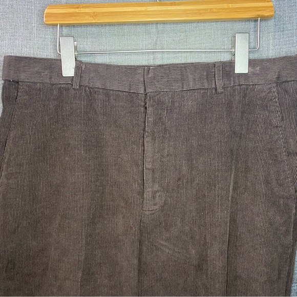 adjust a band expandable corduroy pants trousers Size 36 Gray & Brown (2 Pairs) - Picture 8 of 15